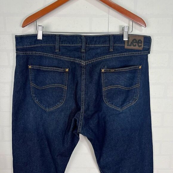 Lee Mens slim fit jeans size 38x32 Dark Wash - Picture 9 of 10
